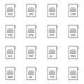 File Document Icon Vector with Black - File Document Icon Vector - Vector Editable Royalty Free Stock Photo