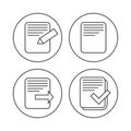 File document icons Royalty Free Stock Photo