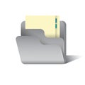 file with document. Vector illustration decorative design Royalty Free Stock Photo