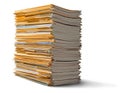 File folders with documents on background Royalty Free Stock Photo