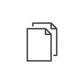 File documents outline icon