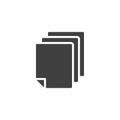 File documents vector icon Royalty Free Stock Photo