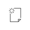 File download processing outline icon