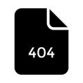 FILE error 404 glyphs icon Royalty Free Stock Photo