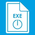 File EXE icon white