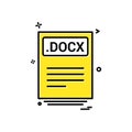 file files docx icon vector design