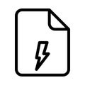 File flash line VECTOR icon