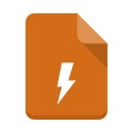 File flash vector flat icon
