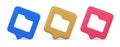 File folder archive directory button cyberspace digital document storage organizing 3d speech bubble icon