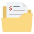 File Folder Color Vector icon which can easily modify or edit Royalty Free Stock Photo
