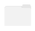 File folder with cut tab isolated on white background, template Royalty Free Stock Photo