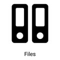 file folder glyph icon isolated