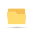 File folder icon. Application design, logo, theme design