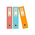 File folder icon, flat style Royalty Free Stock Photo