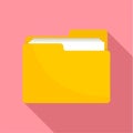 File folder icon, flat style