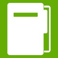 File folder icon green Royalty Free Stock Photo