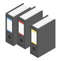 File folder icon, isometric style