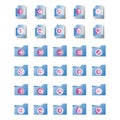 File and Folder icon set include add,document,file,folder,cancel,close,delete,page,remove,paper,banned,star,favorite,data,locked, Royalty Free Stock Photo