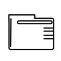 File folder icon vector sign and symbol isolated on white background, File folder logo concept Royalty Free Stock Photo