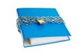 File folder locked with chain