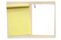 File Folder with Notepad and Paper Royalty Free Stock Photo