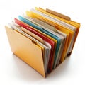 File folder with organized documents Royalty Free Stock Photo
