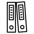 File folders, files Vector Icon which can easily modify