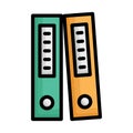File folders, files Vector Icon which can easily modify