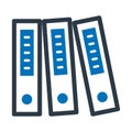 File folders, files Vector icon which can easily modify