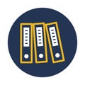 File folders, files Vector icon which can easily modify
