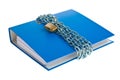 File folders locked with chain