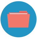 File Folders Vector Icon that can be easily edit or modified Royalty Free Stock Photo