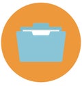 File Folders Vector Icon that can be easily edit or modified Royalty Free Stock Photo