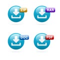File Format Icons Royalty Free Stock Photo