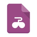 File game control color VECTOR icon Royalty Free Stock Photo