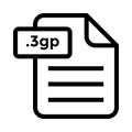 File 3gp Line icon