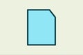 File icon. icon related to UI elements. suitable for web site, app, user interfaces,element, printable etc. flat line icon style. Royalty Free Stock Photo