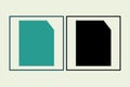 File icon. icon related to UI elements. suitable for web site, app, user interfaces,element, printable etc. solid icon style. Royalty Free Stock Photo