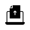 File vector glyph flat icon Royalty Free Stock Photo