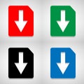 File icons set great for any use. Vector EPS10. Royalty Free Stock Photo