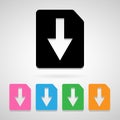 File icons set great for any use. Vector EPS10. Royalty Free Stock Photo