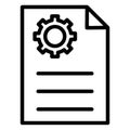 File Isolated Vector Icon which can easily modify Royalty Free Stock Photo
