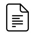 FILE left align line VECTOR icon