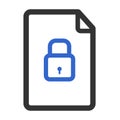 File lock safety icon