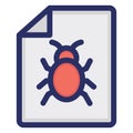 File, malware Isolated Vector icon which can easily modify or edit