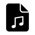 FILE music glyphs icon