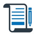 File, notes Vector icon which can easily modify