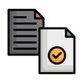 File, notes Vector icon which can easily modify