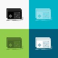 File, object, processing, settings, software Icon Over Various Background. glyph style design, designed for web and app. Eps 10 Royalty Free Stock Photo