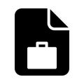 FILE OFFICE BAG glyphs icon